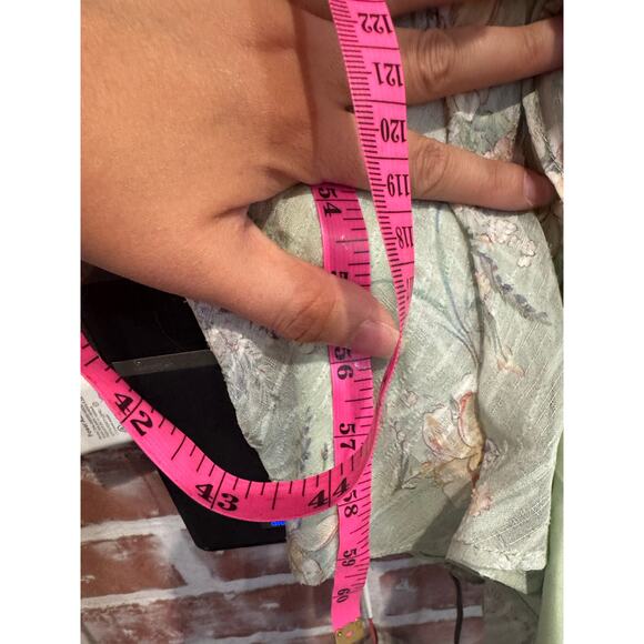 NWT Azazie Atelier Kamille Maxi Dress Mint Multi Floral Size 0 - Picture 10 of 10